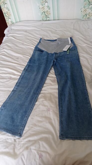Брюки: Новые летние джинсы для беременных 1500сом размер28