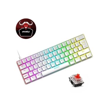 Modemlər və şəbəkə avadanlıqları: Vooka T60 Red Switch Mini Rgb Mexaniki Usb Oyuncu Klaviatura