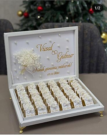 8 mart hədiyəsi: 💍 Nişan konfet xonçaları hazırlanır! 🍬✨ Xüsusi gününüz üçün zövqlə və — 4