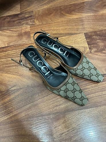 foot patch: Туфли, 39.5, 40, Gucci, Б/у, цвет - Коричневый, Самовывоз — 2