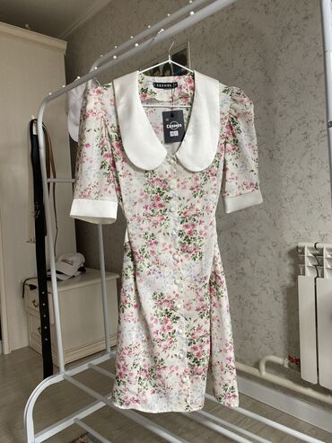 корейское платье: Повседневное платье, Made in KG, Лето, Короткая модель, S (EU 36)