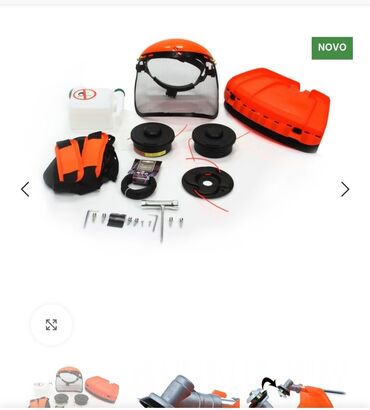 Ostali alati i mašine: Motor: dvotaktni, vazdušno hlađeni – Snaga: 5,2 Ks 3.8kw – Max obrtaj — 4