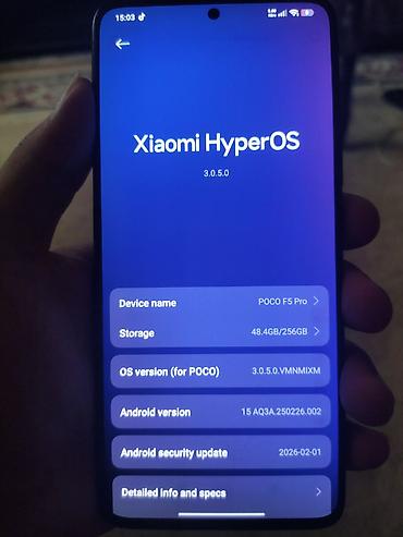 googke pixel 8 pro: Poco F5 Pro, 256 GB, rəng - Qara, Barmaq izi — 1