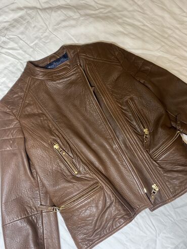 braon jakna xlu: Kožna jakna, 134-140