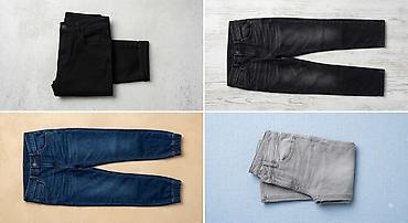 pull and: Джинсы базовые, несколько расцветок: - черные классические - — 1