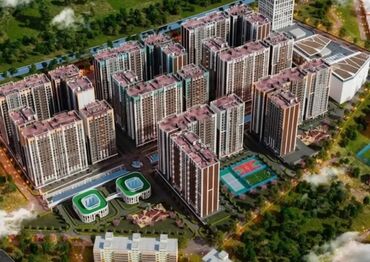 квартира берилет дордой базар: 1 комната, 57 м², Элитка, 5 этаж, ПСО (под самоотделку)