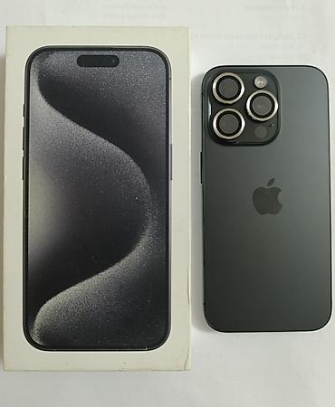 14 pro kabro: IPhone 15 Pro, 128 GB, Black Titanium, Face ID — 2
