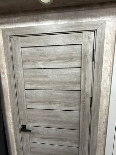 пол деревянный: Межкомнатная глухая дверь, В лофт стиле, цвет - Серый