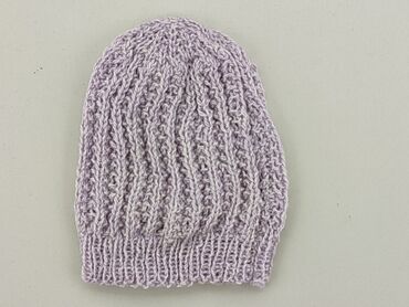 liliowa czapka zimowa: Czapka, stan - Bardzo dobry