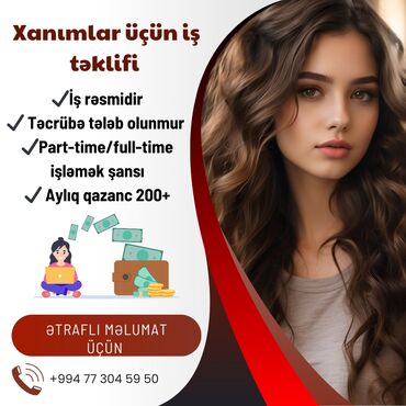 qaradag kerpic zavodu vakansiya: HOMM Life şirkətinə menecer xanım axtarılır. İş saatı:4-5 saat(sizə