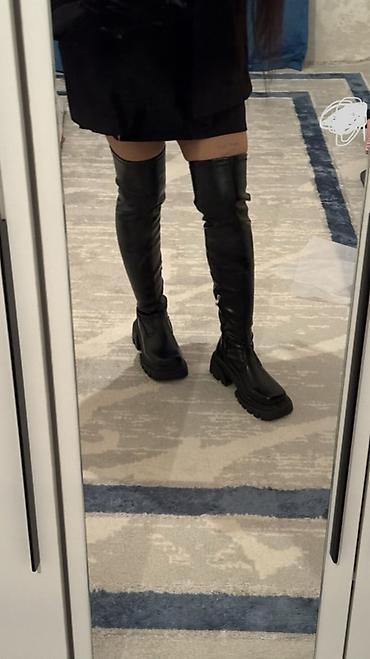 лоферы бу: Сапоги, 38, Новый, цвет - Черный — 3