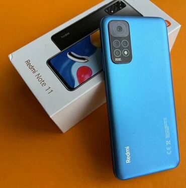телефон fly mc170 ds: Redmi Note 11, 128 ГБ, цвет - Синий, С документами