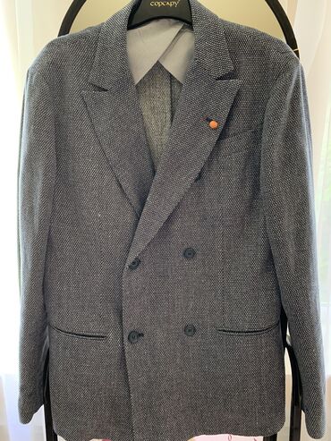 пиджак муж: Костюм M (EU 38), цвет - Серый