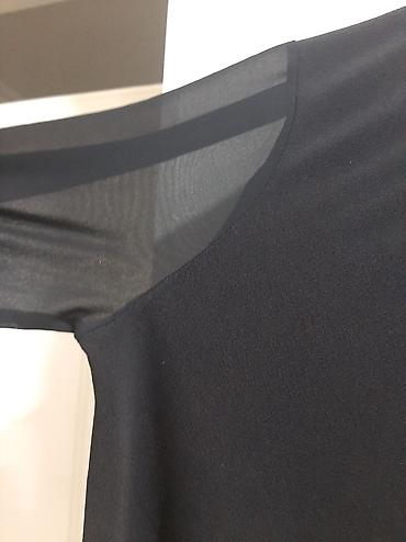 alt geyimleri: Qara uzunqol bluz - Model: elastik büzgülü halqa yaxalı - Material — 4