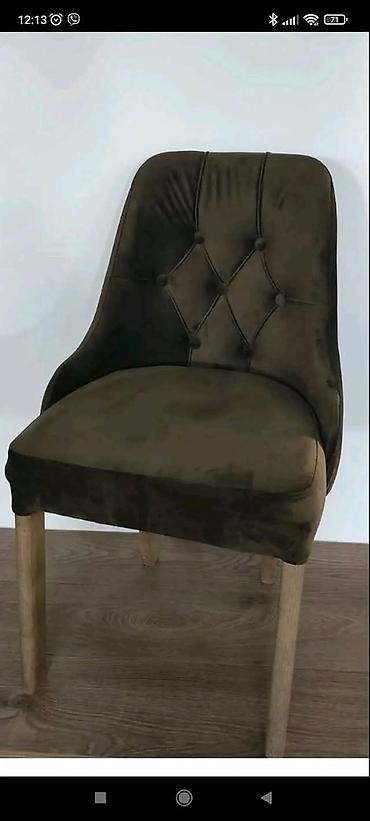 Stilske stolice: Tapacirana stolica sa dugmićima (chesterfield stil) - Presvlaka: meki — 8