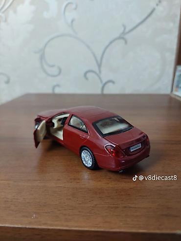 maneki neko top: MSZ Street Series metal oyuncaq avtomobil – Mercedes‑Benz S600 (miqyas — 5