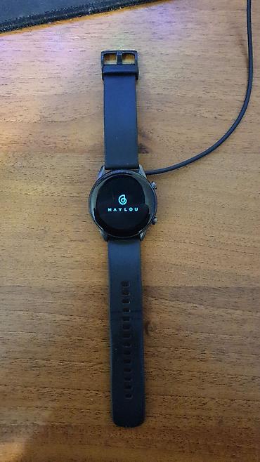 garmin commander: Смарт-часы Haylou (круглый корпус, черный силиконовый ремешок) — 3