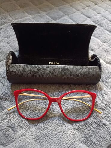 mini naočare za čitanje: Frame for glasses, Prada, color - Red
