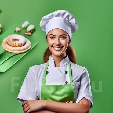 работа на дому в бишкеке набор текста: Требуется Повар : Мучной цех, 1-2 года опыта