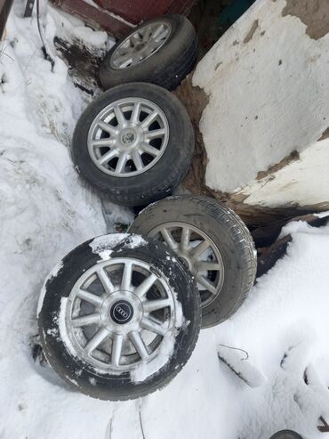 зимний шина 16: Колеса в сборе R 15, Зима, Б/у, Комплект, Легковые, Литые, отверстий - 5