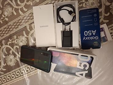 samsung a50 kabrolari: Samsung Galaxy A50, rəng - Qara, Barmaq izi — 1