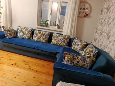 Divanlar: Künc divan, Açılan, Bazasız, Vеlur parça — 3