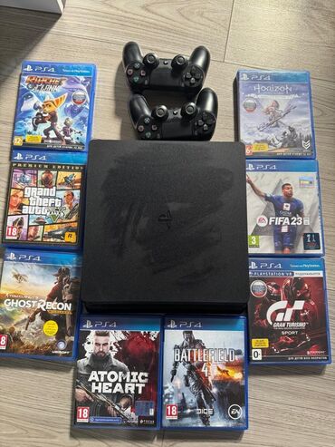 скупка электро техники: Консоль PS4 Slim на 1TB 2 оригинальных геймпада DualShock 4