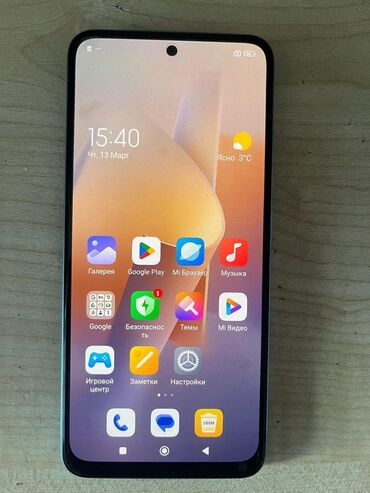 ретми телефон: Redmi, Redmi 12C, Б/у, 256 ГБ, цвет - Голубой, 1 SIM