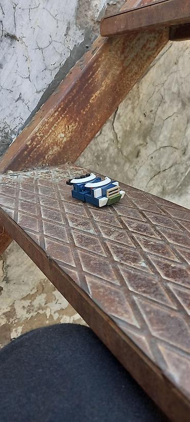 kamaz radiator: Mini LEGO model – mavi rəngli mikro maşın/hovercraft konstruksiyası - — 1