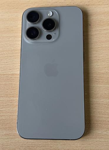 ayfon ekranı: IPhone 15 Pro, Natural Titanium, Qırıq — 1