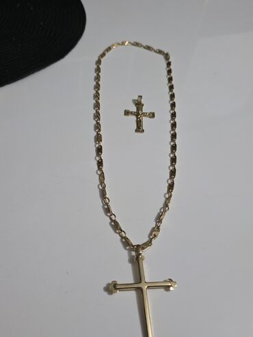 Ogrlice: ​💎 EKSLUZIVNA PONUDA: Ručno Rađen Zlatni Lanac i Krst (585) ​Ovo je — 6