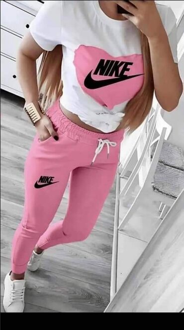 komplet trenerke nike: NIKE KOMPLET MAJICA I DONJI DEO TRENERKE NOVO NOVO PAMUK VELIČINE