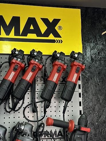 Инструменты: Угловая шлифмашина (болгарка) Ritmax, компактный корпус, красно‑черная — 3