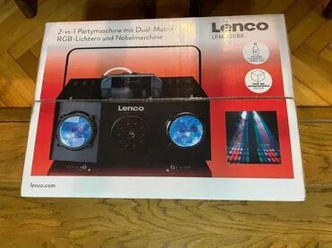 Ostali muzički instrumenti: LENCO LFM-220BK Dual Matrix RGB Dim mašina. Potpuno NOVO — 12