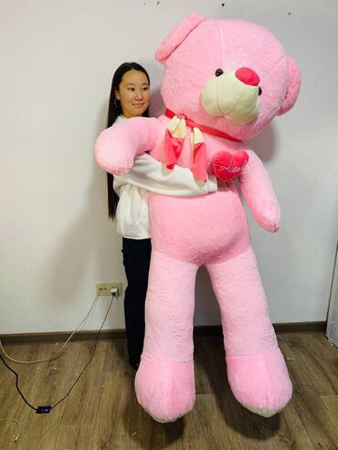 Игрушки: 🧸Огромная мишка 1,8м 🔥🔥🔥 🧸60 см 1000 сом (Бесплатная доставка) 🧸80 — 3
