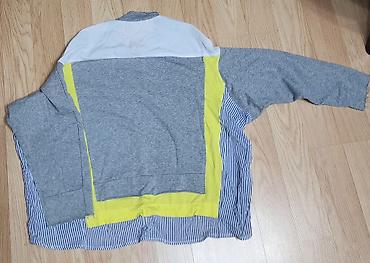 idman sort: Trendyol- Qadınlar üçün rəng bloklu uzunqol sweatshirt - Dizayn: Önü — 4
