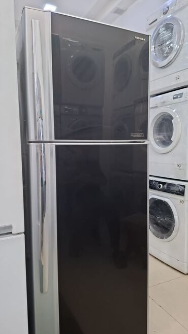 qara soyuducu: 2 qapılı Toshiba Soyuducu Satılır, rəng - Qara