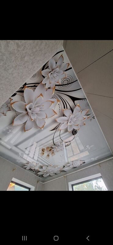 Натяжной потолок: Натяжной потолок Матовое, 3D потолки, Глянцевое Бесплатный замер, Гарантия, Монтаж — 12