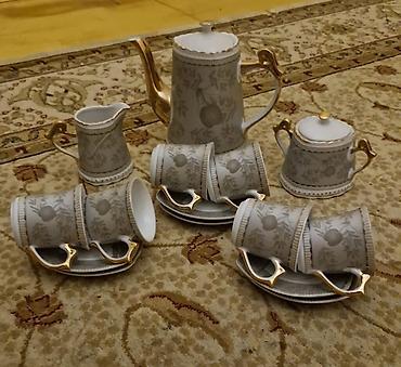 serv agaci: Çay dəsti, rəng - Bej, 6 nəfərlik — 1