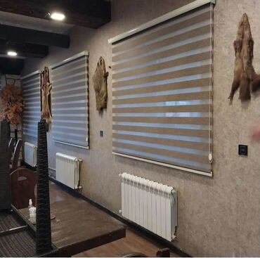 Rulon ştorlar: Zebra və stor pərdə kolleksiyası - Model: Zebra pərdə (qat-qat — 8