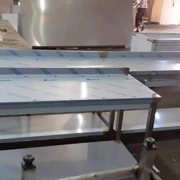 Nerjaveykalar: Nerj stollar iş masaları yıqırıq. paslanmaz poladdan yüksək — 15