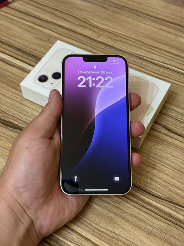Apple iPhone: IPhone 13, Б/у, 128 ГБ, Розовый, Защитное стекло, Чехол, Кабель, 84 %