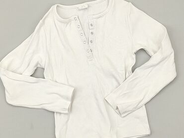 biała bluzka z kolnierzykiem dla dziewczynki: Bluzka, Zara, 4-5 lat, 104-110 cm, stan - Zadowalający