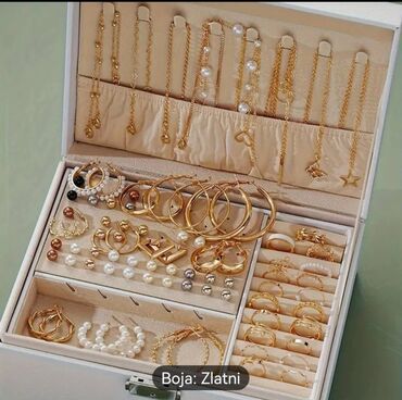 crvene jakne zenske: Set: Earrings, Bracelet, Necklace