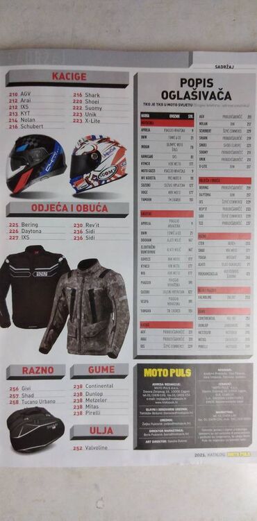 Knjige i stripovi: Katalog: motorcikala 2021. 260 str. sa osnovnim teh. podacima — 3