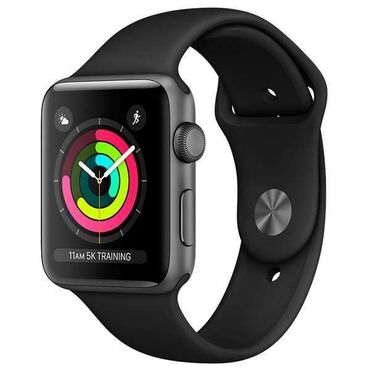 apple watch 3 series цена: Смарт часы Apple Watch Серия: 3 Размер: 42mm Цвет: черный Состояние