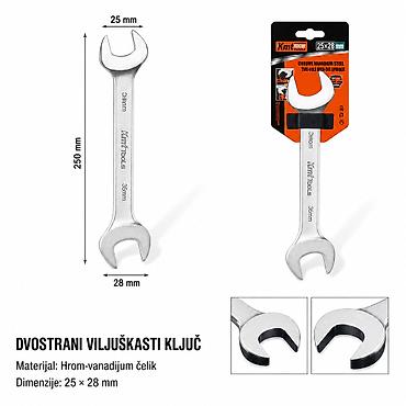 KMT Otvoreni ključ 2385891 - Tip: Dvostrani viljuškasti (otvoreni)