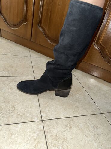 обувь зима: Сапоги, 40, цвет - Черный, Bona Dea