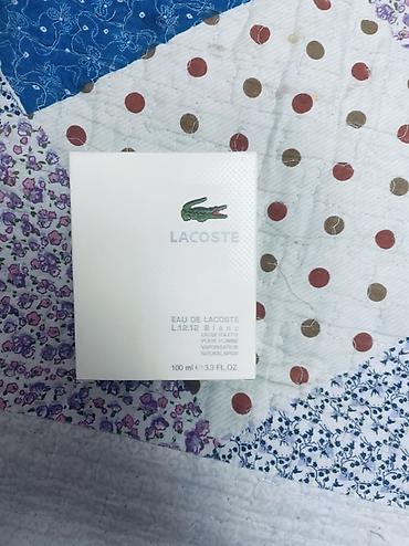 Парфюмерия: Lacoste L.12.12 Blanc Eau de Toilette Pour Homme, 100 мл (3.3 fl — 6