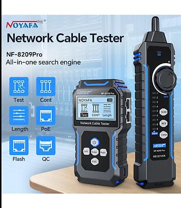 Тестер сетевых и телефонных кабелей NOYAFA NF‑8209 Pro